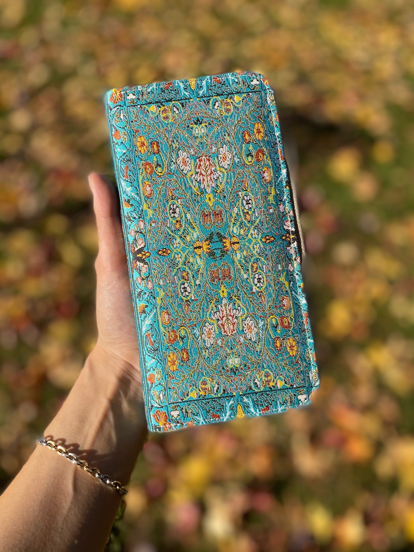 Turquoise Wallet, Handmade Wallet, Boho Wallet, Wallet Women
