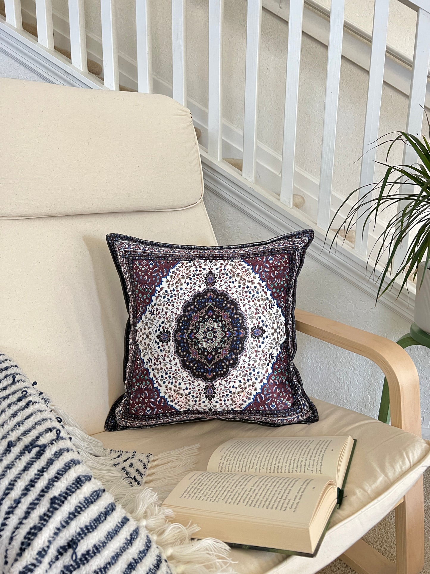 Pillow Cover 18x18, Boho Pillow Cover, Handmade Pillow Cover