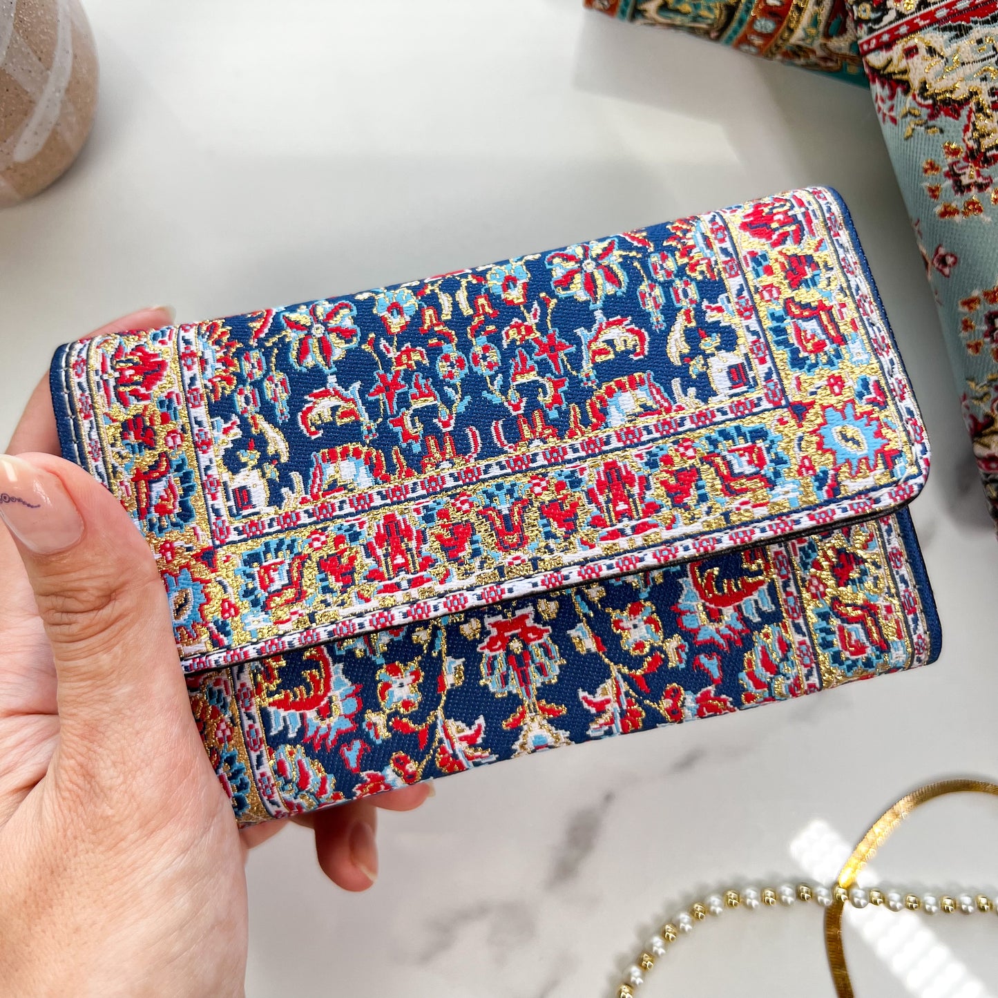 Small Fabric Wallet, Boho Cute Wallet, Handmade Wallet