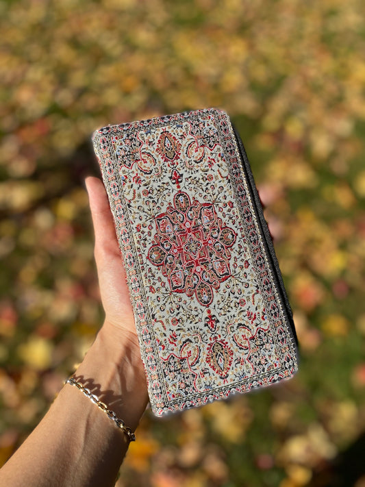 Vegan Wallet for Women Made with Rug Design, Wallet Women