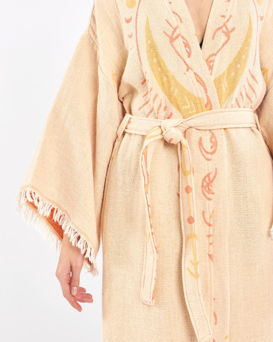 Organic Cotton Kimono, Boho Kimono, Cotton Kafthan