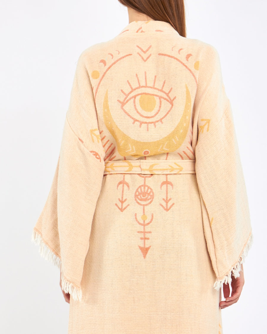 Organic Cotton Kimono, Boho Kimono, Cotton Kafthan