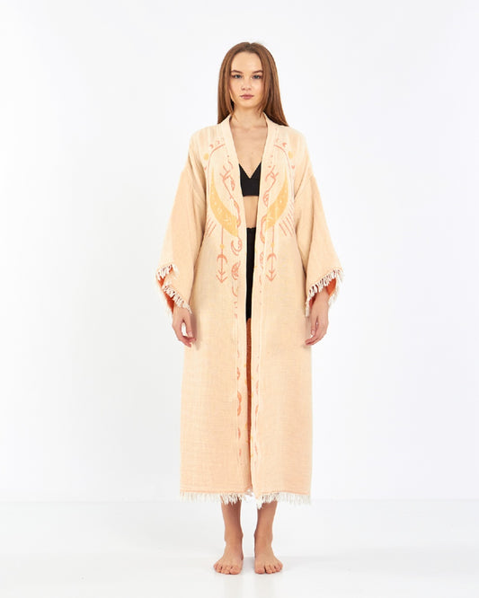 Organic Cotton Kimono, Boho Kimono, Cotton Kafthan