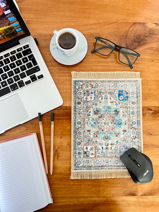 Turkish Miniature Rug, Doll House Rug, Boho Mouse Pad