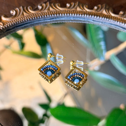 Minimalist Jewelry, Handmade Earring, Beaded Earrings