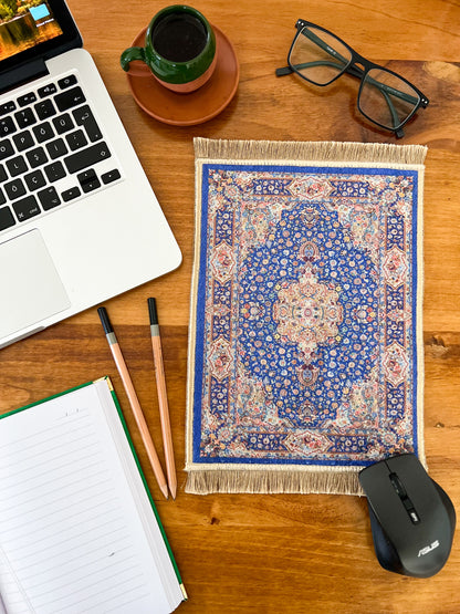 Turkish Miniature Rug, Carpet Mouse Pad, Boho Mouse Pad