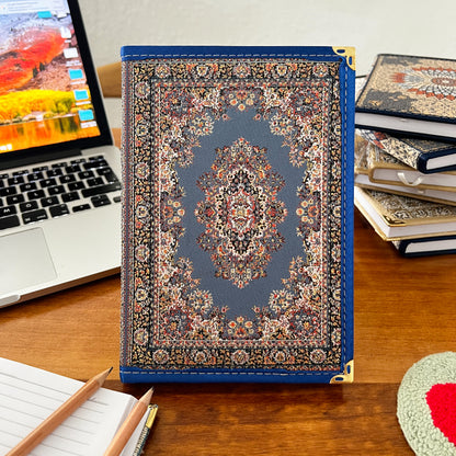 Rug Design Large Notebook, Handmade Journal