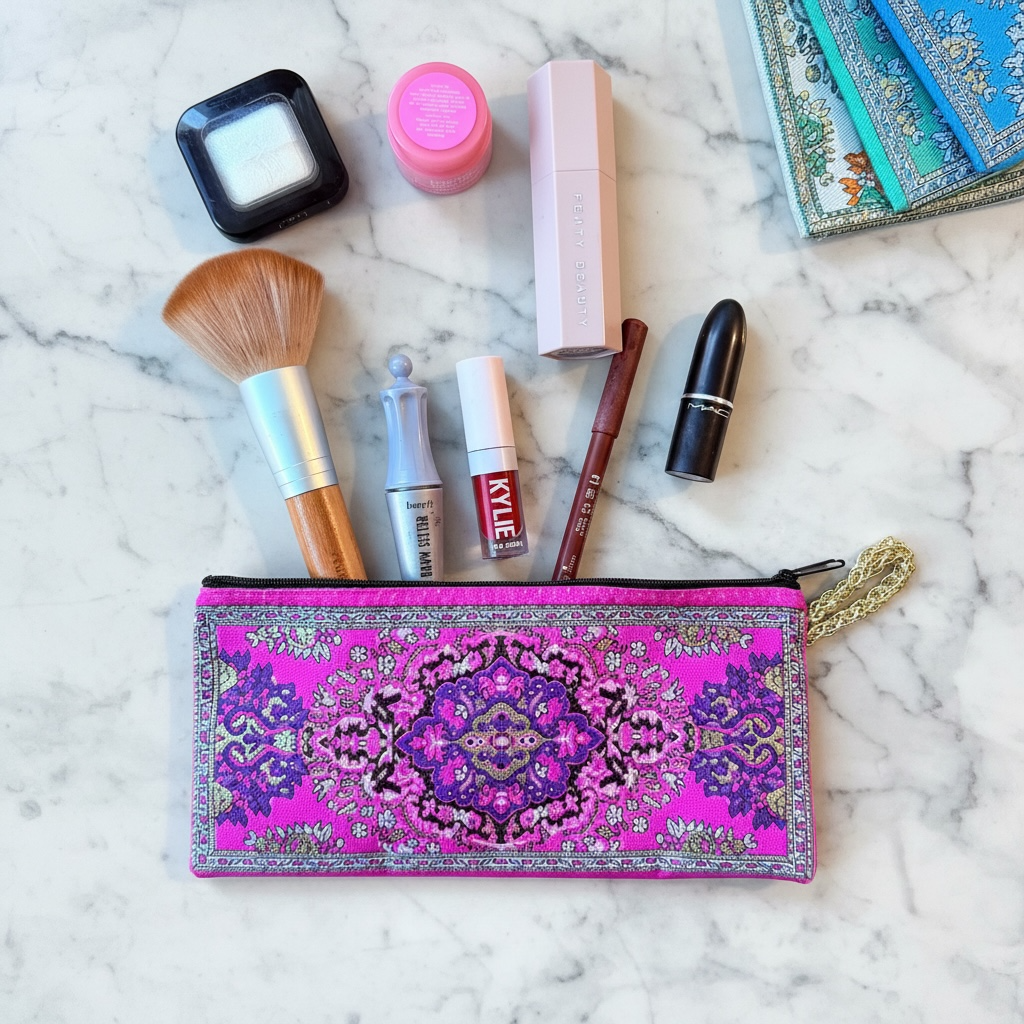 Fabric Pencil Case, Make up Bag, Coin Purse,Travel Pouch