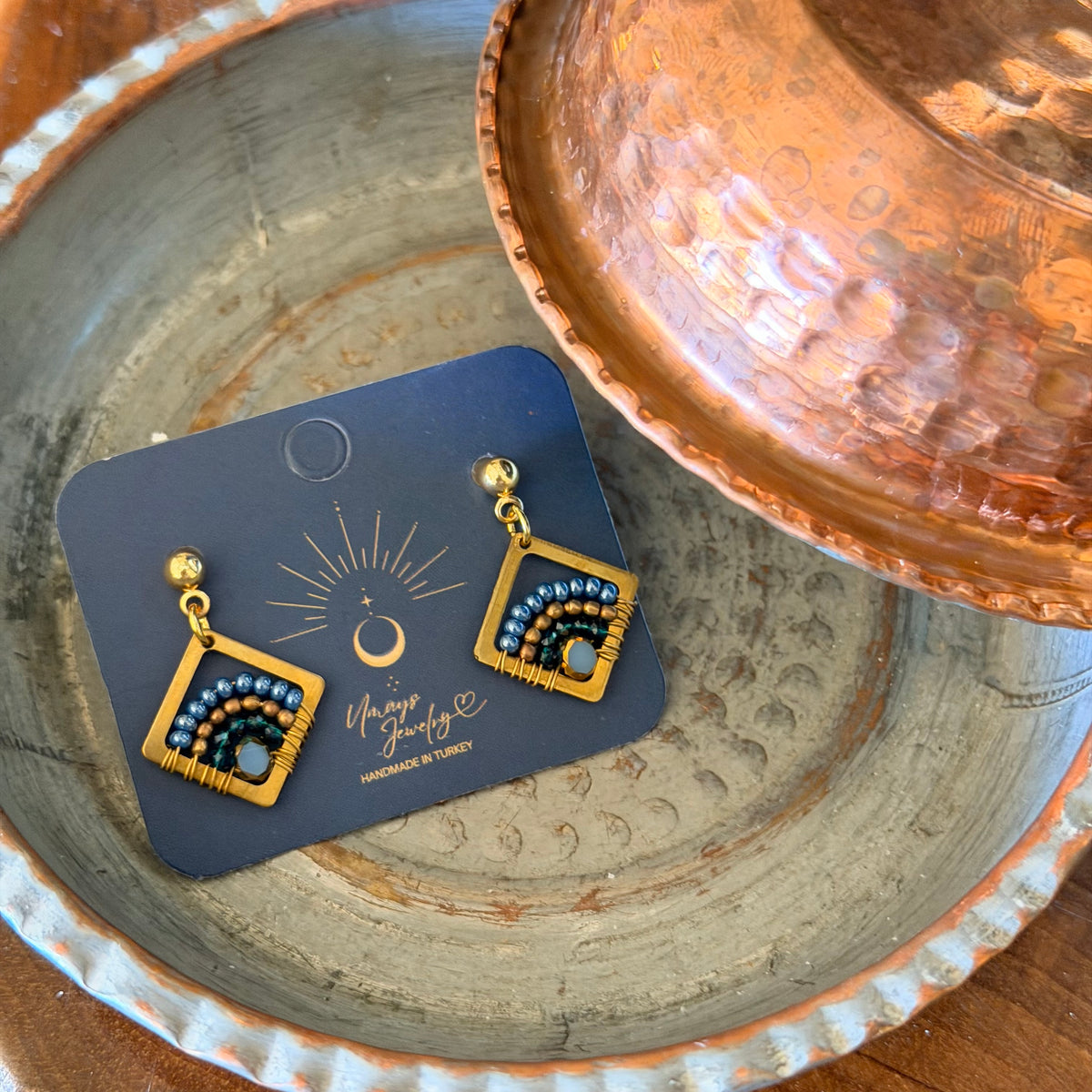 Minimalist Jewelry, Handmade Earring, Beaded Earrings
