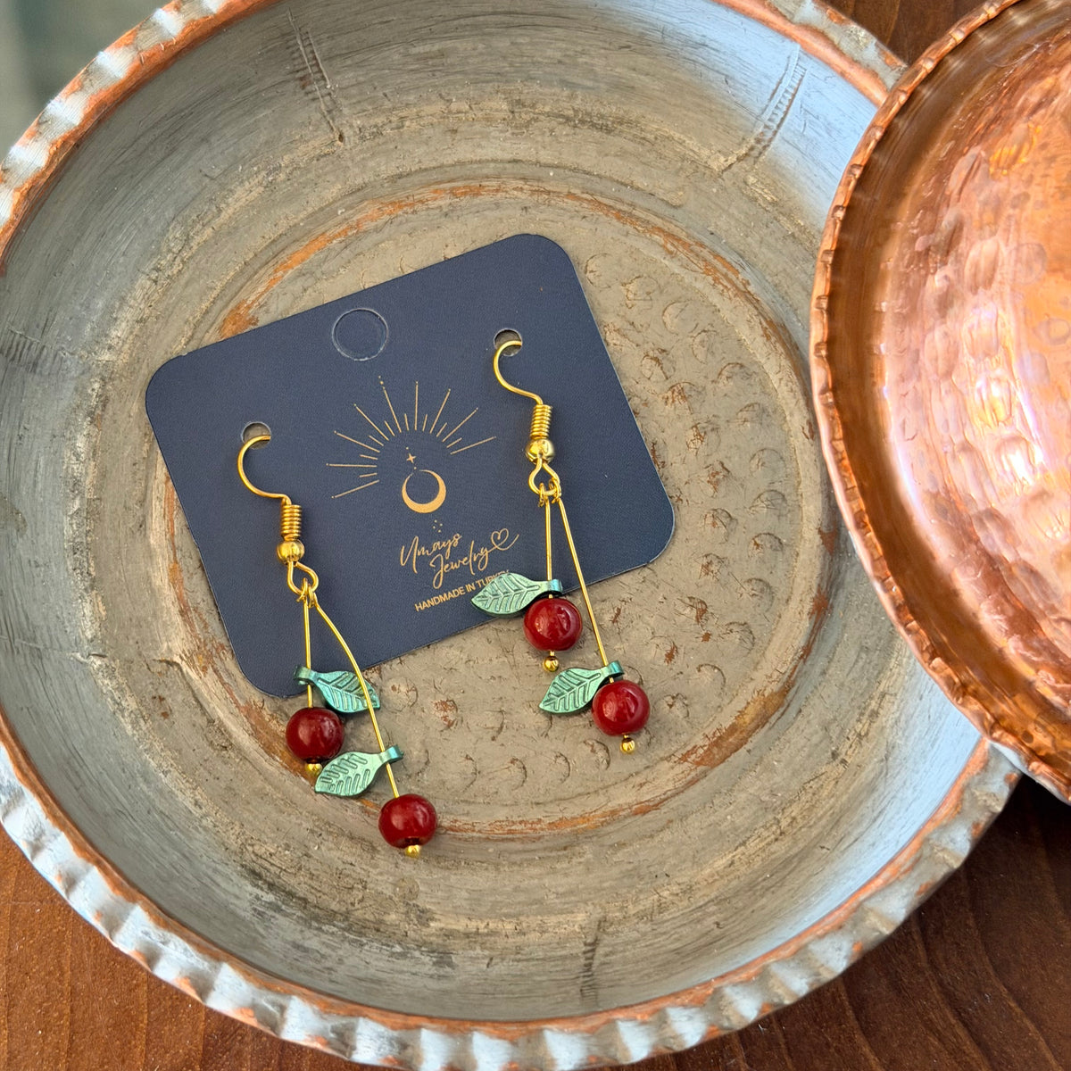 Cherry Earrings, Cute Earrings, Fruit Earrings