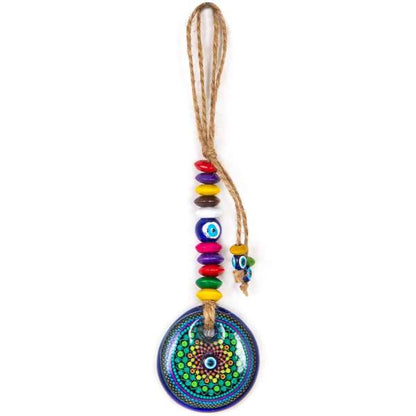 Small Evil Eye Wall Hanging, Colorful Wall Decor