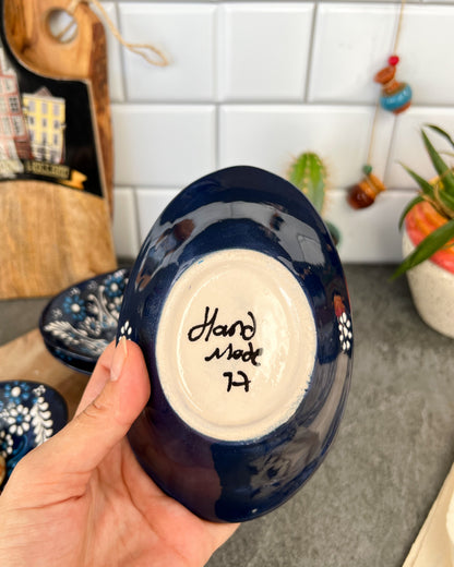 Evil Eye Small Bowl, Trinket Dish, Pinch Bowls, Ceramic Bowl