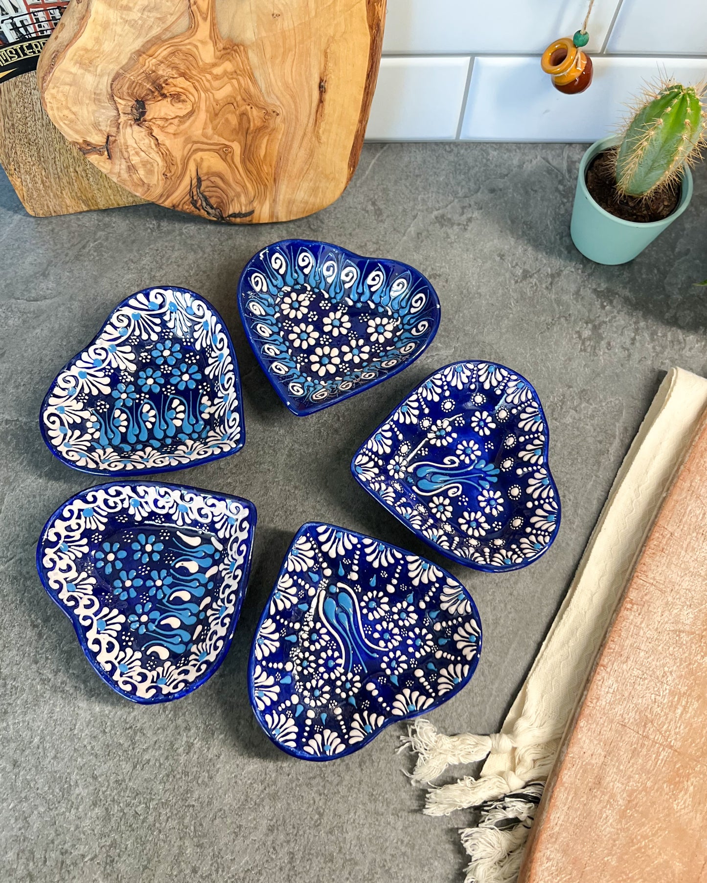 Heart Shaped Trinket Dish, Pinch Bowls, Cute Kitchen Decor
