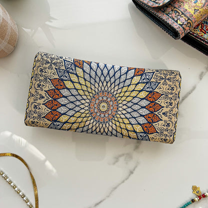 Handmade Wallet for Women, Bohemian Style Trifold Wallet