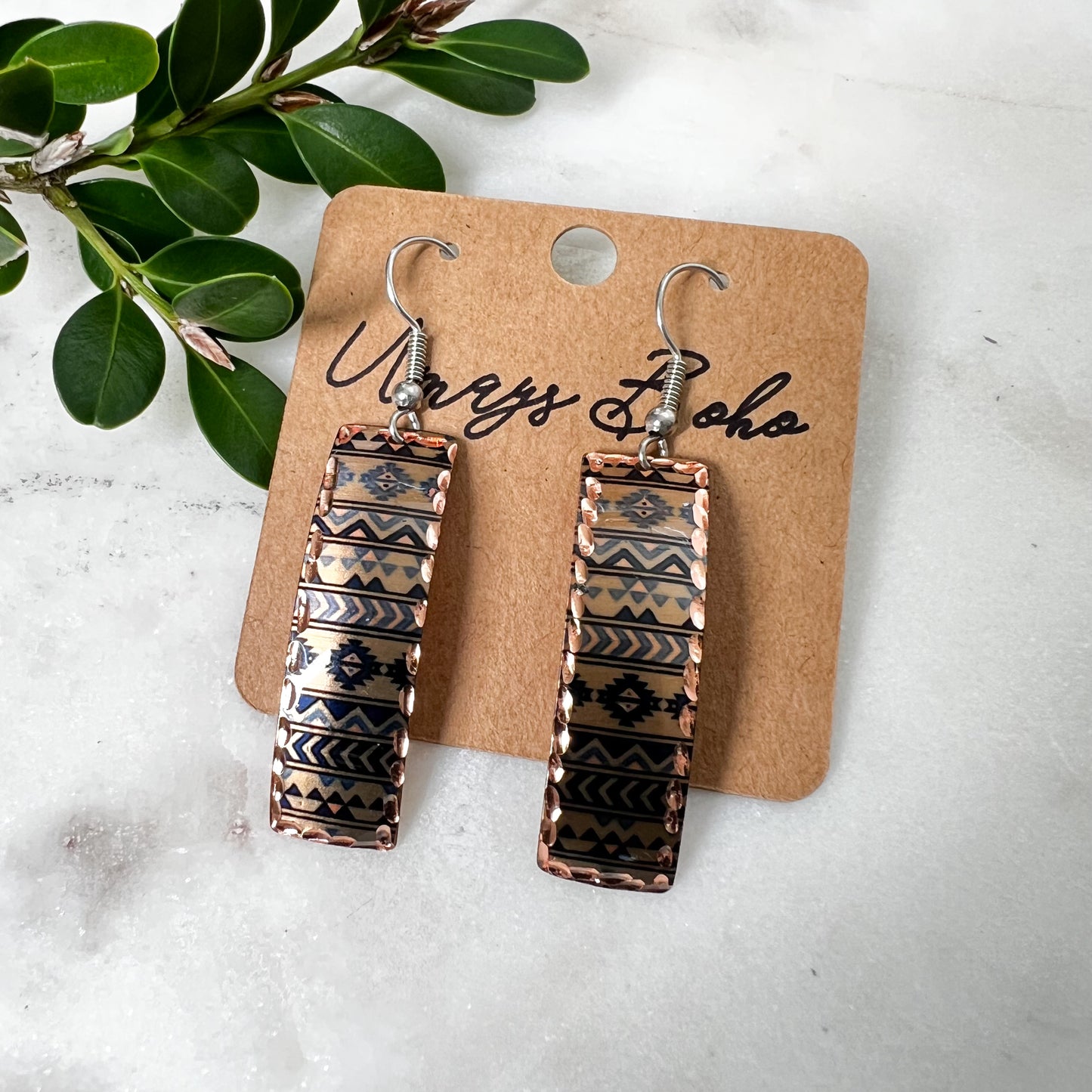 Copper Earrings, Earrings for Women, Boho Earrings, Handmade Earrings