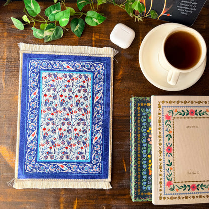 Miniature Turkish Rug, Mini Persian Rug, Mousepad, Carpet