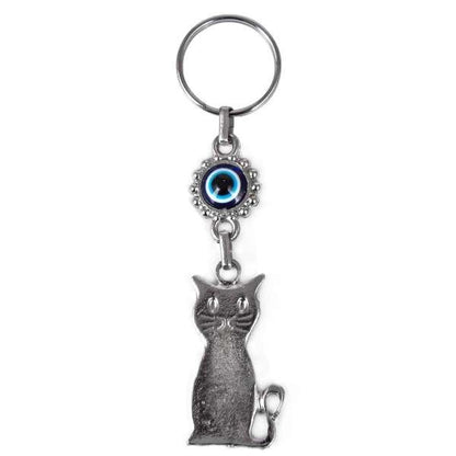 Cute Keychain, Cat Keychain, Metal Keychain