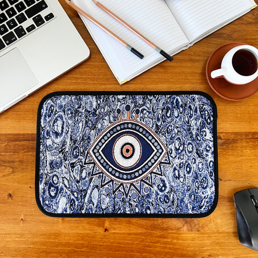 Evil Eye Mouse Pad, Boho Mousepad, Boho Desk Accessory