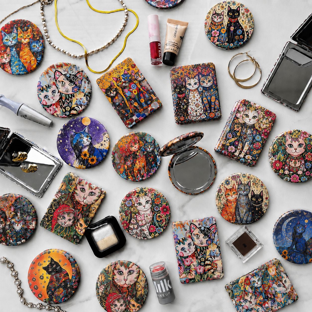 Pocket Mirror, Small Mirror, Cute Mirror, Make up Mirror