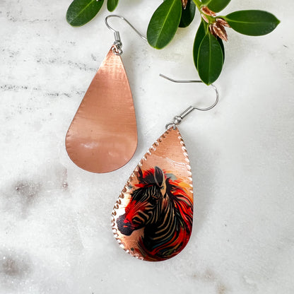 Copper Earrings, Earrings for Women, Boho Earrings, Handmade Earrings