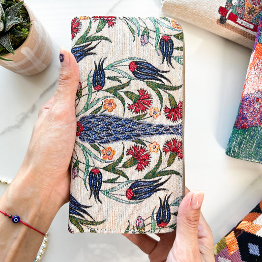 Floral Wallet, Handmade Wallet for Women, Fabric Wallet