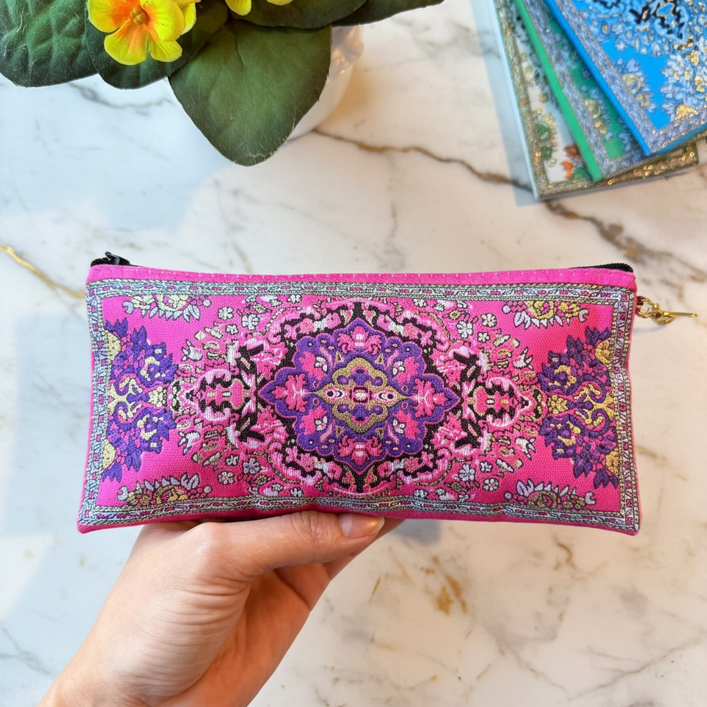 Fabric Pencil Case, Make up Bag, Coin Purse,Travel Pouch
