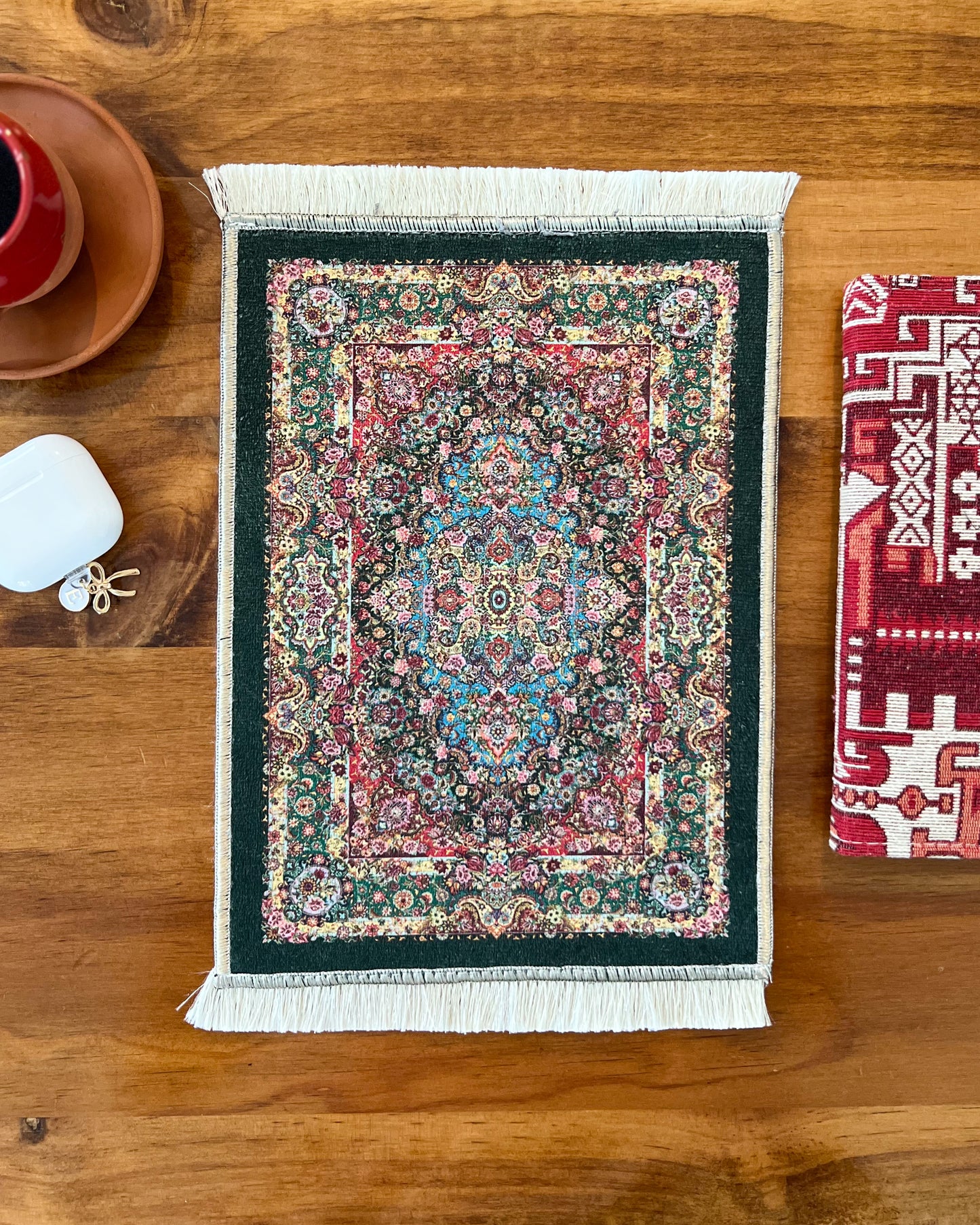 Miniature Rug, Small Oriental Rug, Bohemian Decor