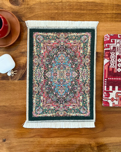 Miniature Rug, Small Oriental Rug, Bohemian Decor