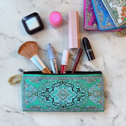 Handmade Zipper Pouch, Boho Coin Purse, Pencil Case