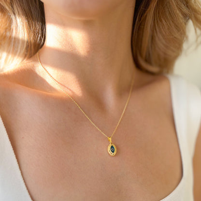 Cute Necklace, Gold Plated 925 Sterling Silver Necklace