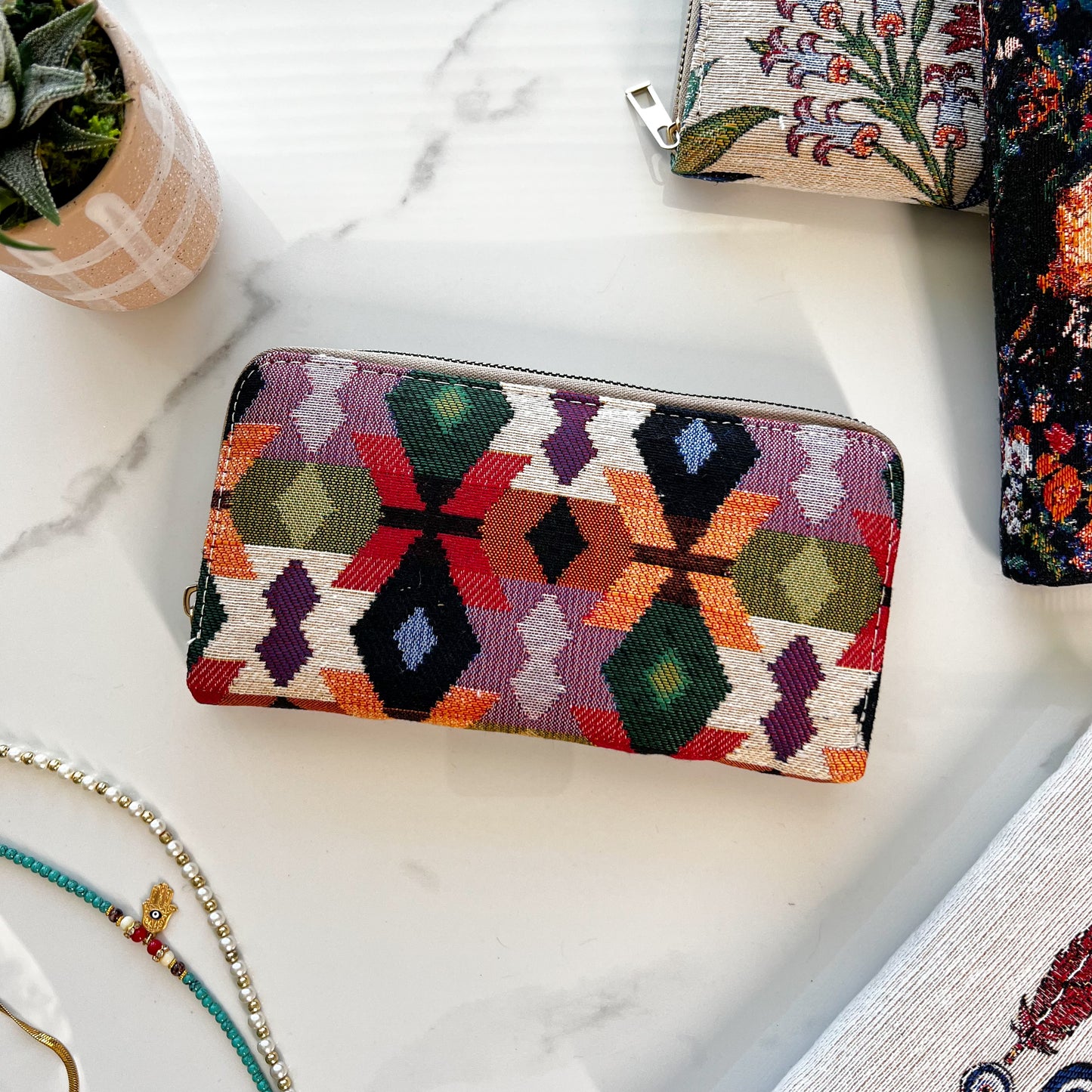 Rug Design Wallet, Wallet for Women, Small Purse for Women