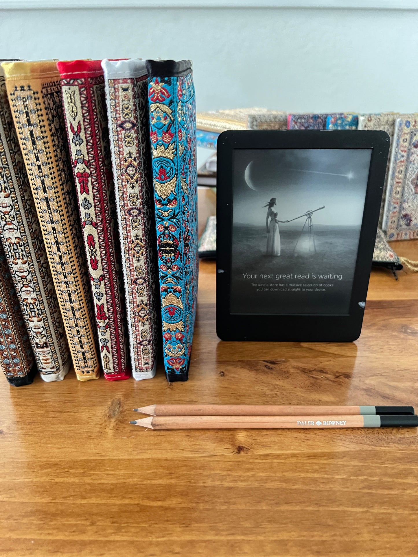 Handmade Notebook for Women, Fabric Journal, Cute Notebook