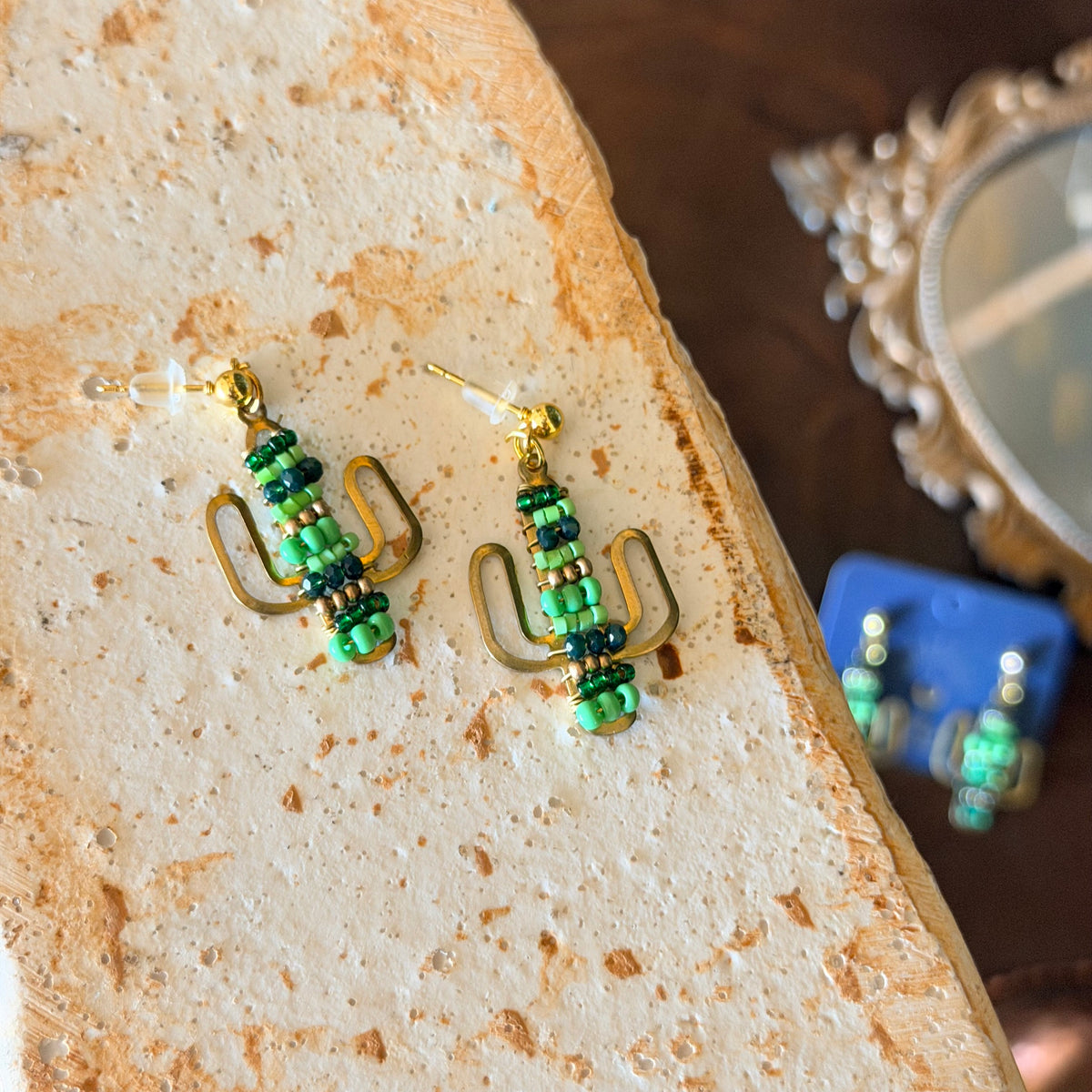 Cactus Earrings, Cute Earrings, Handmade Jewelry