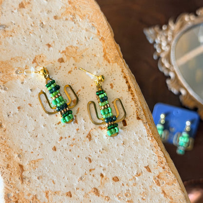 Cactus Earrings, Cute Earrings, Handmade Jewelry