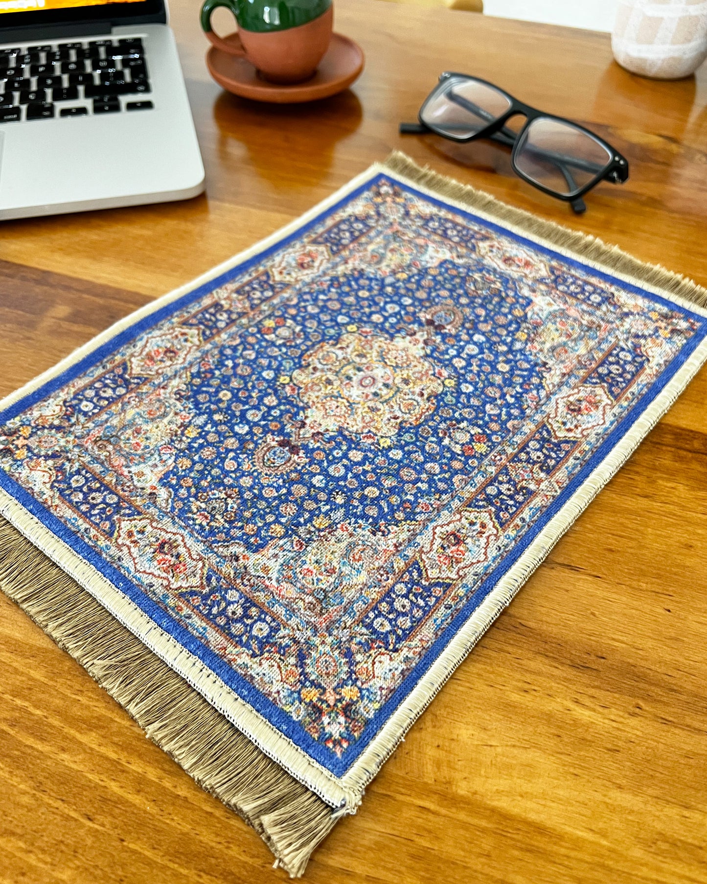 Turkish Miniature Rug, Carpet Mouse Pad, Boho Mouse Pad