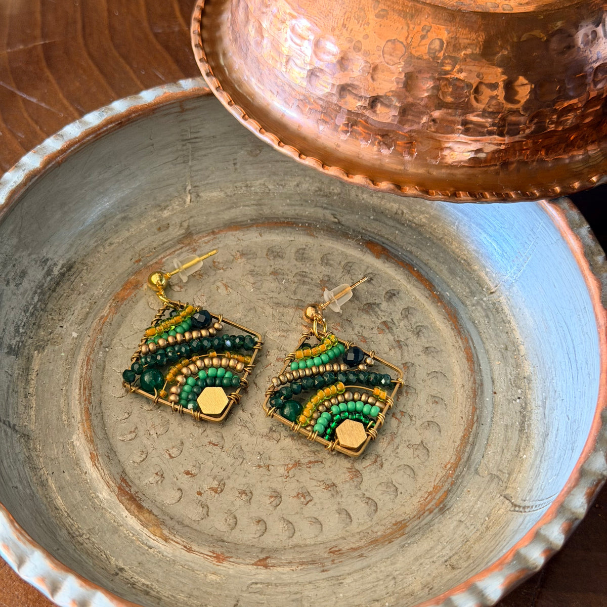Beaded Earrings, Handmade Earrings, Bohemian Jewelry