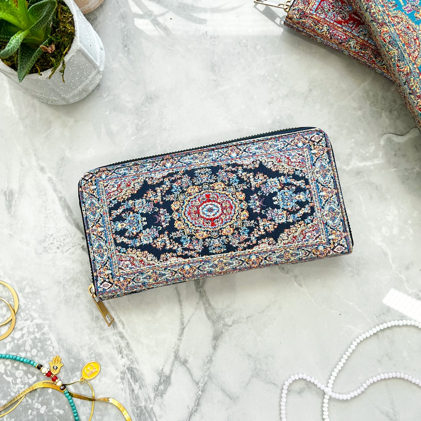 Boho Handmade Wallet, Rug Design Wallet, Wallet for Women