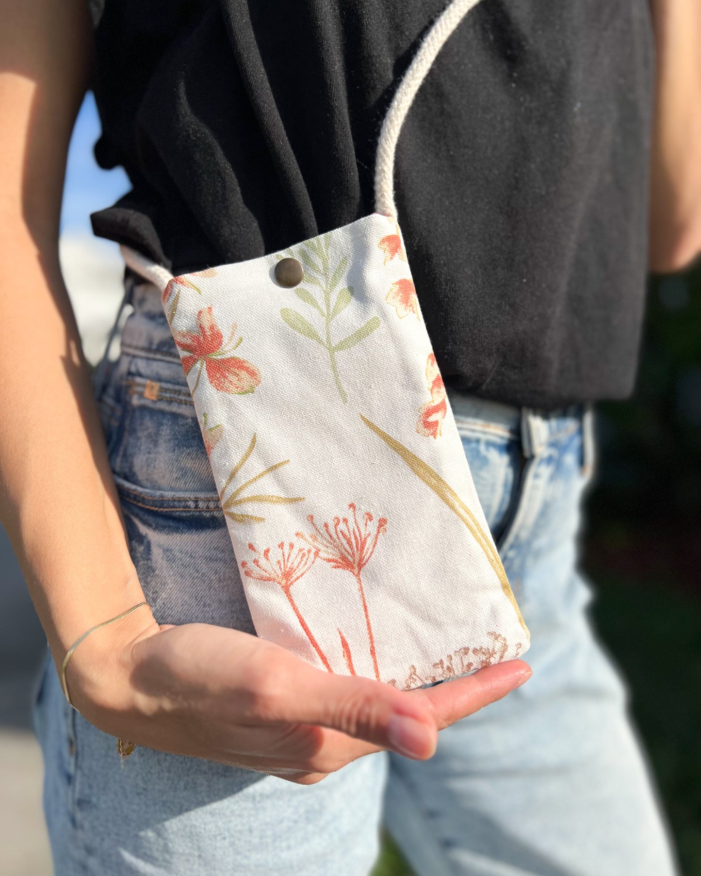 Fabric Phone Bag, Crossbody Phone Bag