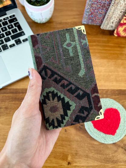 Rug Design Notebook, Handmade Boho Notebook