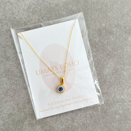 Bohemian Necklace, Evil Eye Necklace, Boho Jewelry