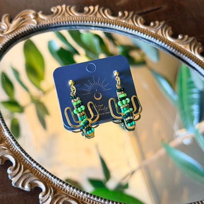 Cactus Earrings, Cute Earrings, Handmade Jewelry