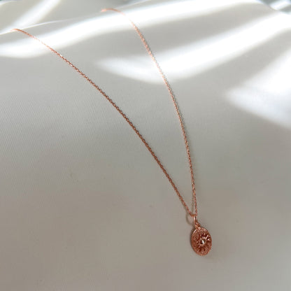 Sterling Silver Necklace, Medallion Necklace, Boho Jewelry