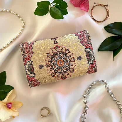 Small Boho Wallet, Turkish Rug Design Wallet for Women