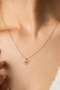 Cute Daisy Necklace, 925 Sterling Silver Necklace