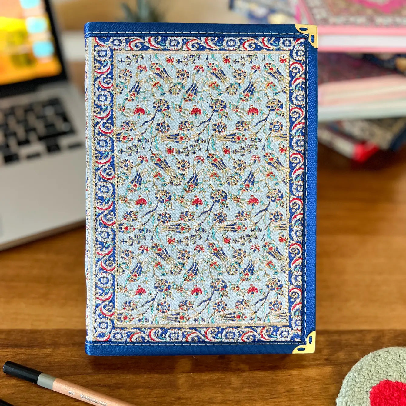 Floral Boho Notebook, Large Lined Journal