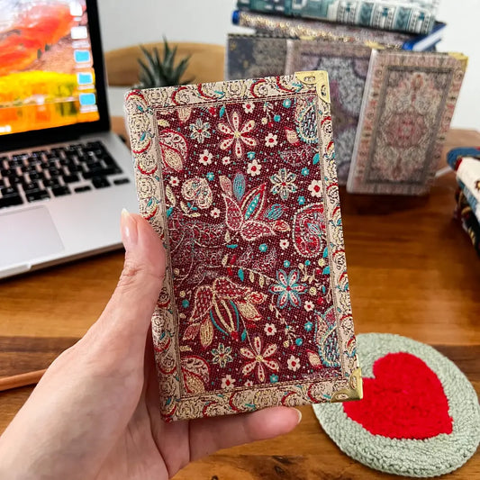 Small Handmade Notebook, Floral Boho Notebook, Cute Journal