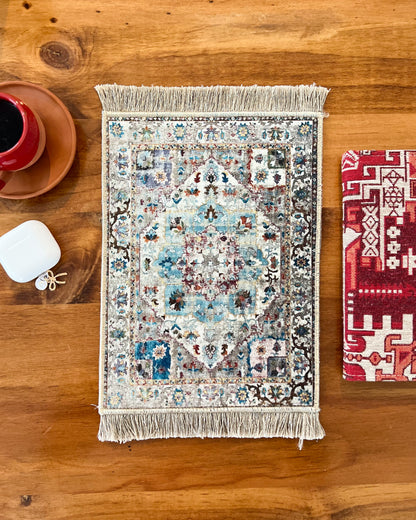 Turkish Miniature Rug, Carpet Mouse Pad, Doll House Rug