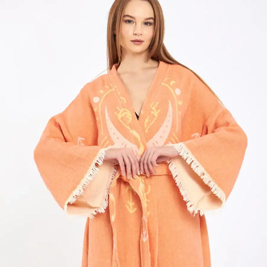 Evil Eye Kimono, Jacquard Kimono, Festival Kaftan Kimono