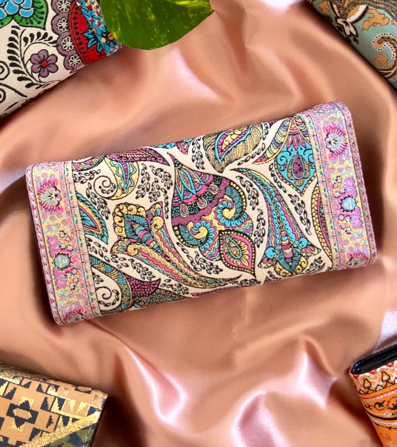 Pink Wallet, Handmade Wallet, Small Purse for Women