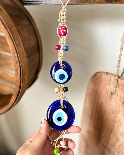 Glass Evil Eye Charm, Evil Eye Wall Decor